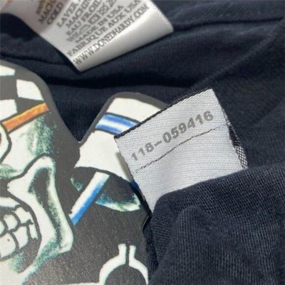 Retro Y2K Authentic New/Vintage Men Ed Hardy T-shirt Love Kills Black L/S XLarge - Picture 3 of 3